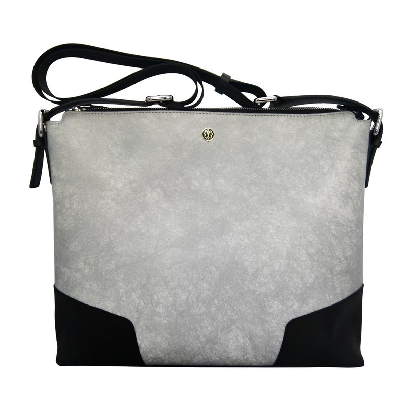 SWEETBURDEN Silk Cowhide-Eason Messenger Bag , real cowhide,handmade - Messenger Bags & Sling Bags - Genuine Leather White