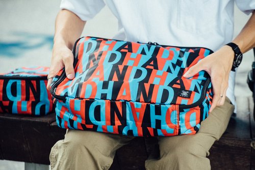 WEMUG 【HotSummer】二件組 北歐設計防潑水 旅行家居雜物袋收納包 字母