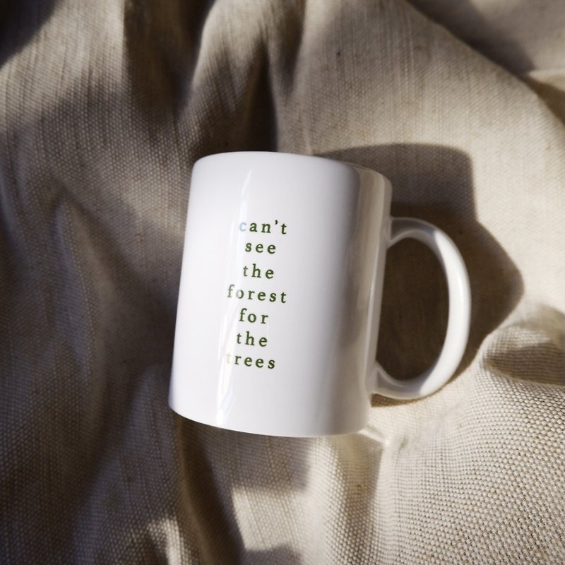 Forest/ceramic mug - แก้วมัค/แก้วกาแฟ - ดินเผา ขาว