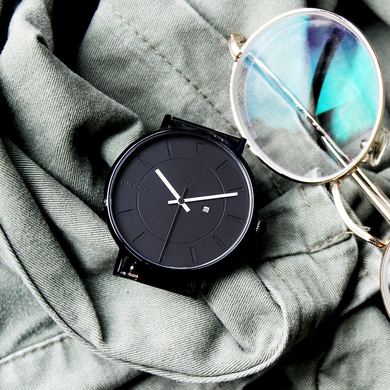 【PICONO】RGB 系列 輕薄黑色快拆式不鏽鋼網帶手錶 / RGB-6405 - 男錶/中性錶 - 不鏽鋼 黑色