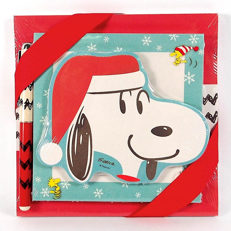 Snoopy Christmas note set (with pen) [Hallmark-Peanuts ™ Siu than gift Christmas series] - Sticky Notes & Notepads - Paper Red