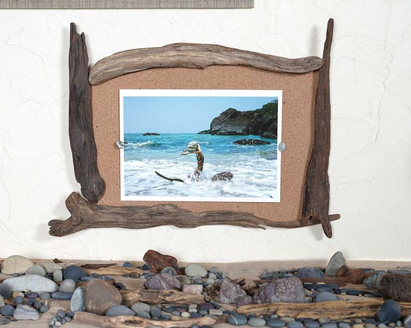 2Pcs Hanging Photo Display With Clips, Boho Wooden Bead Garland Collage