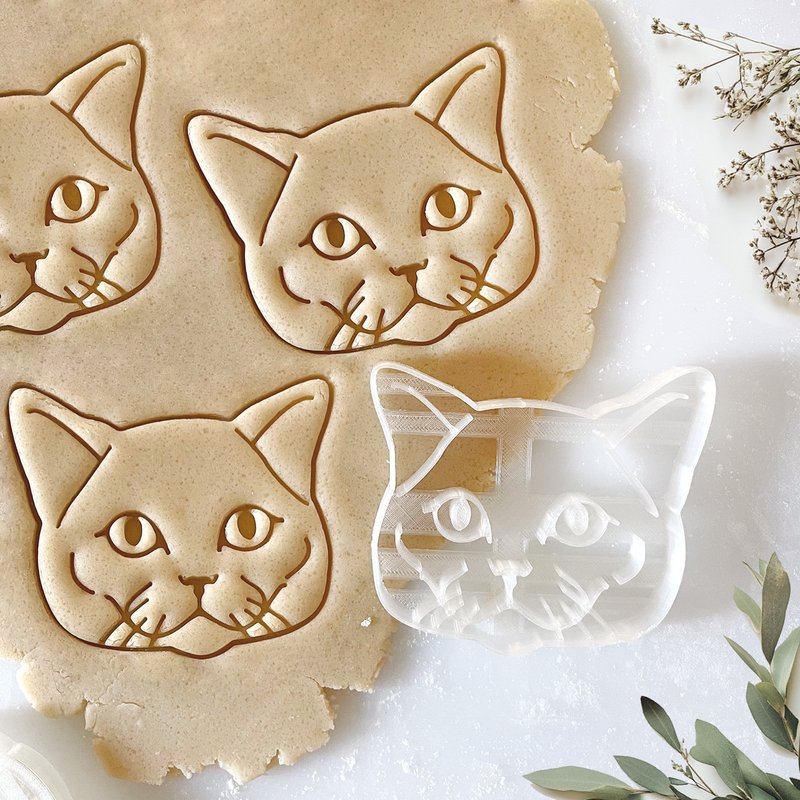 British Shorthair Cat Cookie Cutter - 其他 - 塑膠 