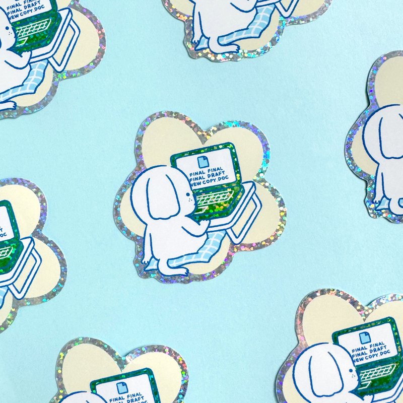 Glitter Sticker - Final File - 貼紙 - 防水材質 