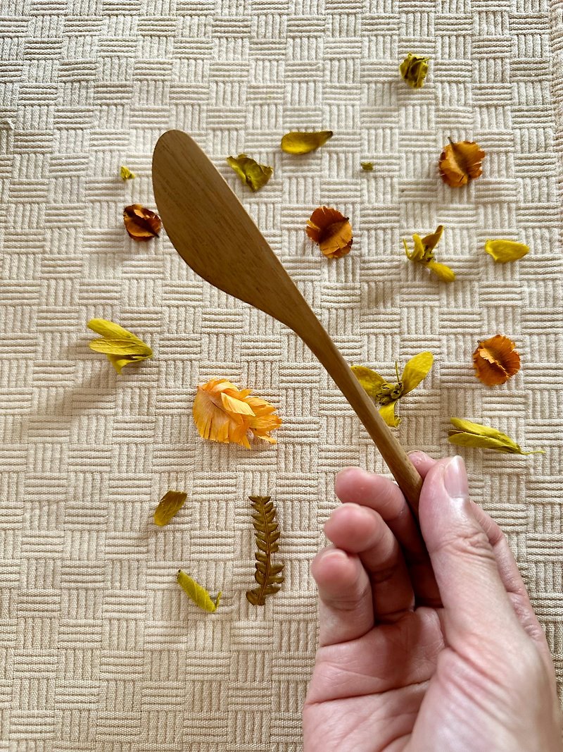 bata | 木質黃油刀 | 柚木黃油刀 | 木製奶油塗抹器 - 菜刀/刀架 - 木頭 咖啡色