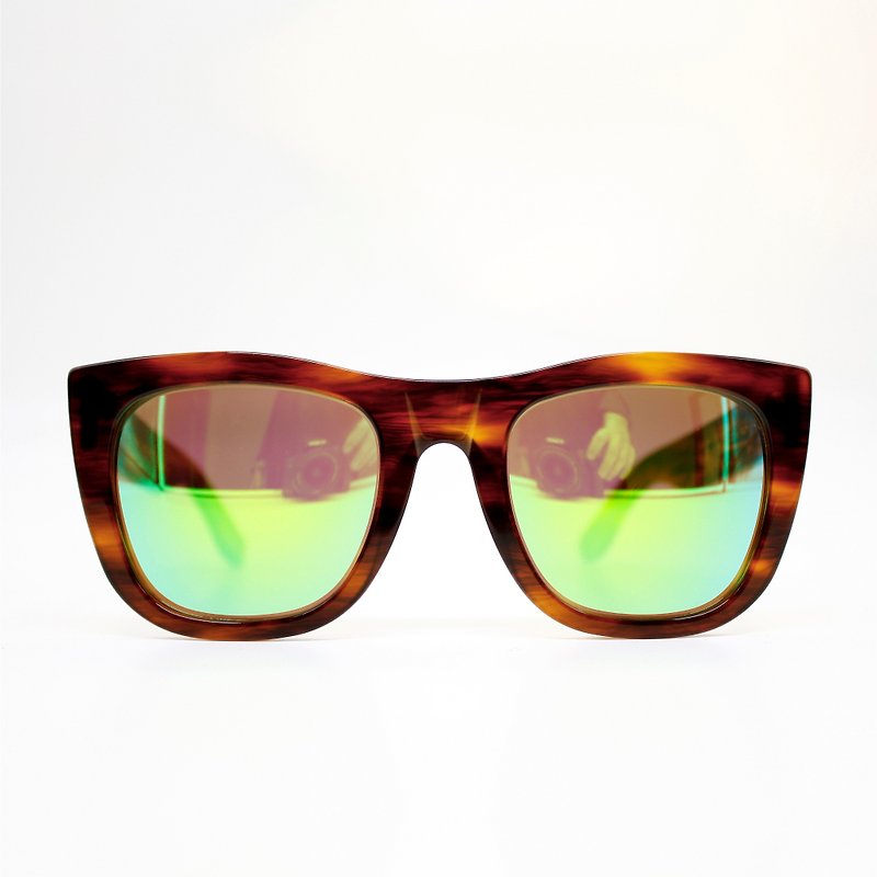 スーパーサングラス-GALSCOVE HAVANA - 眼鏡・フレーム - その他の素材 ブラウン