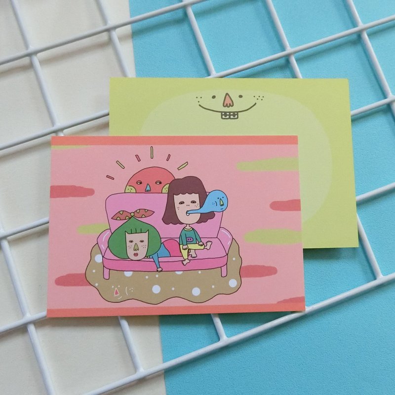 懶陽陽 / 明信片 - 卡片/明信片 - 紙 多色