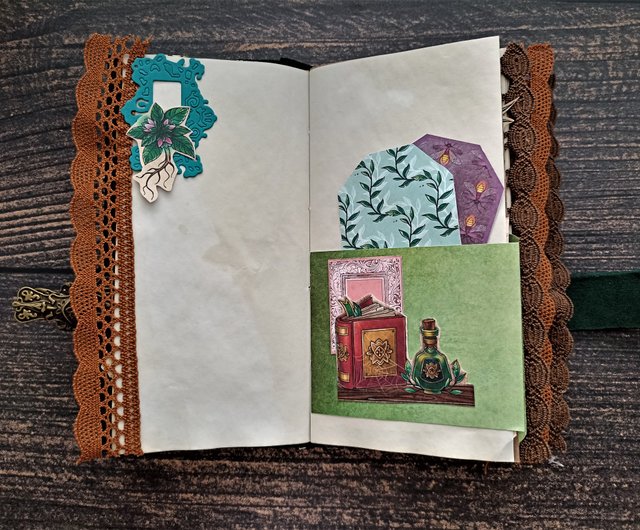 Fairy junk journal handmade Magic forest junk journal for sa