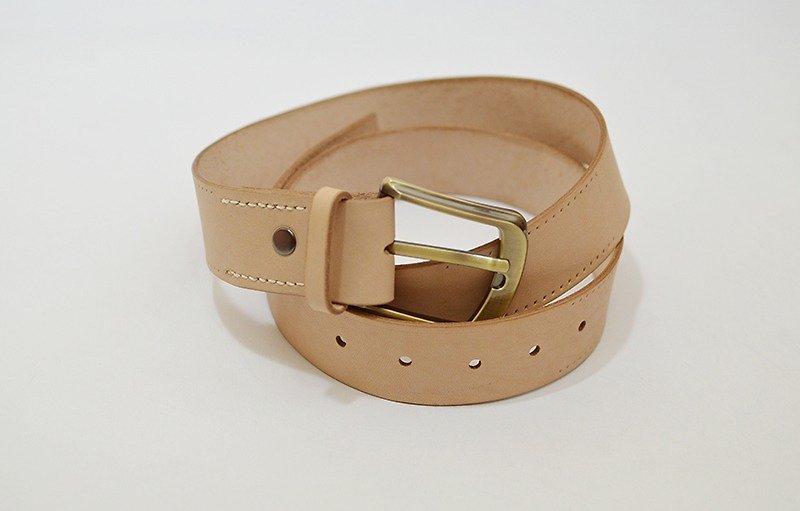 Belt-freely tapping the diamond hole - Other - Genuine Leather Gold