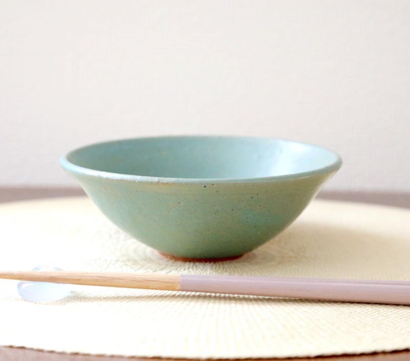 Deep Forest Colors Green Rice Bowl - Bowls - Pottery Green