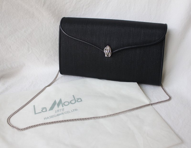 FOAK古著 /庫存新品/La Moda黑色馬毛古董包 - 側背包/斜背包 - 真皮 