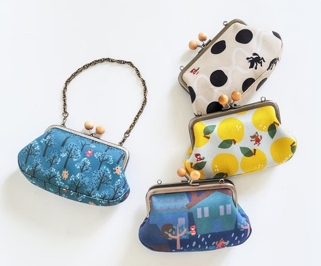 4-color cypress buckle fat mother and child bag with kiss
