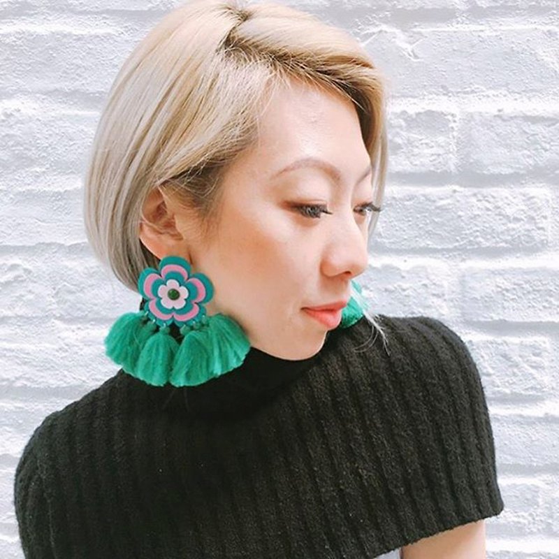 Plastic Earrings & Clip-ons Multicolor - Sofie earrings