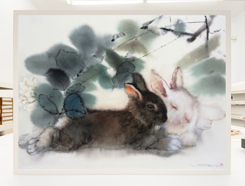 山林藝術工作室 林順雄Sunlin十二生肖藝術限量版畫/德國專利金屬磁性畫框禮盒