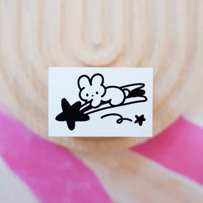 印章【流星 兔子ver】 - 印章/印台 - 木頭 