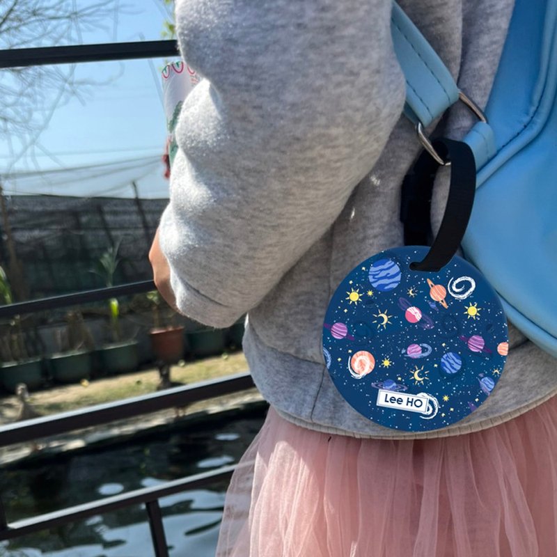 [Customizable Tag_Space Planets] Luggage Tag / Backpack Charm / Birthday Gift - ป้ายสัมภาระ - พลาสติก 