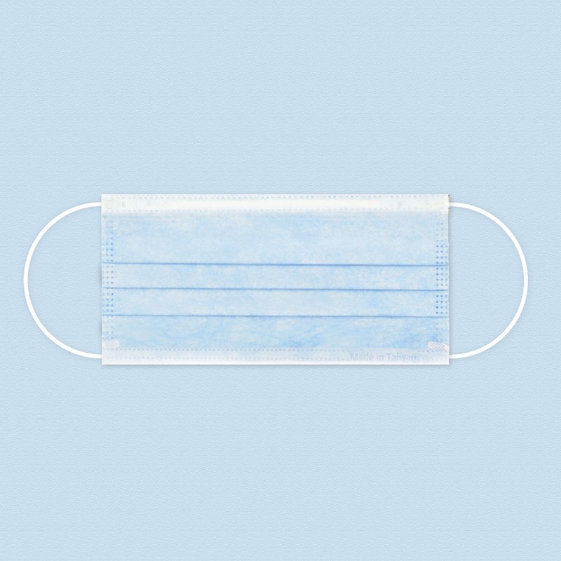 |Zhaoding Biomedical|Taiwan-made high-efficiency three-layer flat medical mask (pink blue) - Face Masks - Other Materials Blue