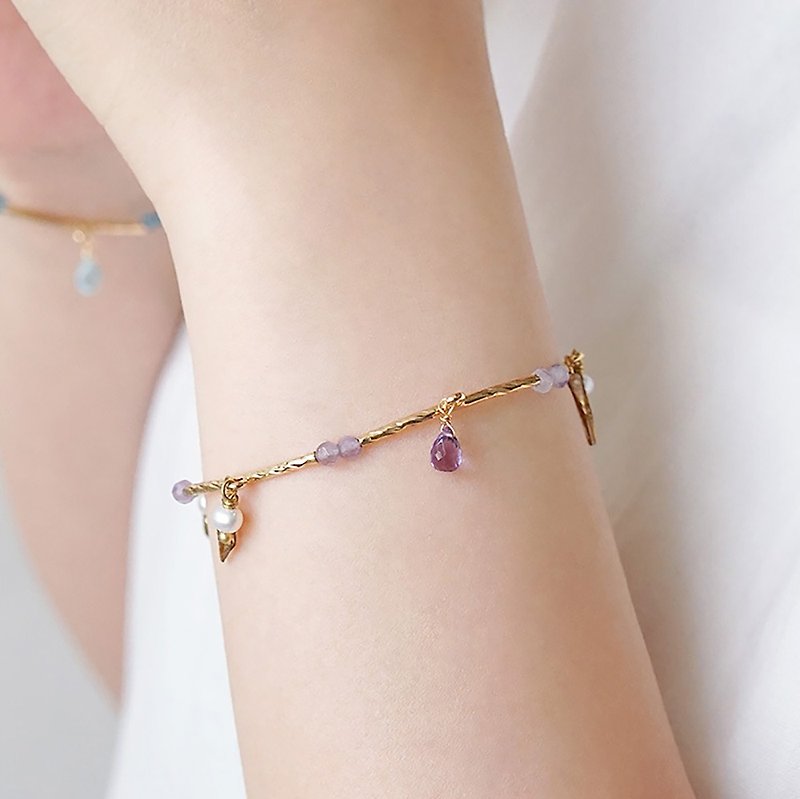 [Ficelle Fei Yarn Light Jewelry] Spreading Love – Amethyst – Bracelet