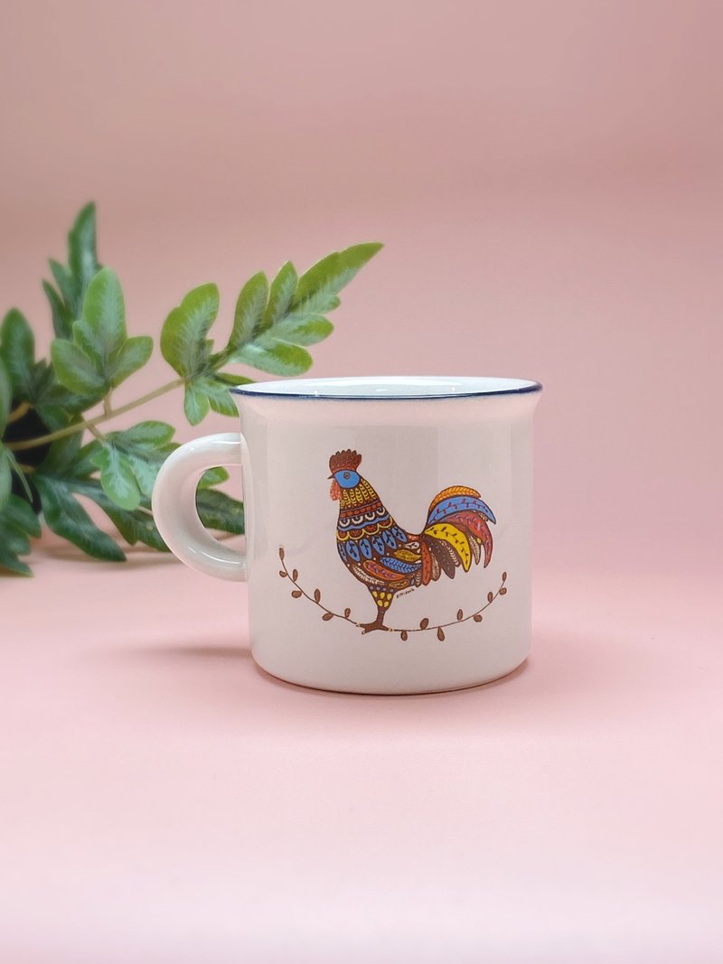 Espresso Cup - Chicken - Mugs - Pottery White