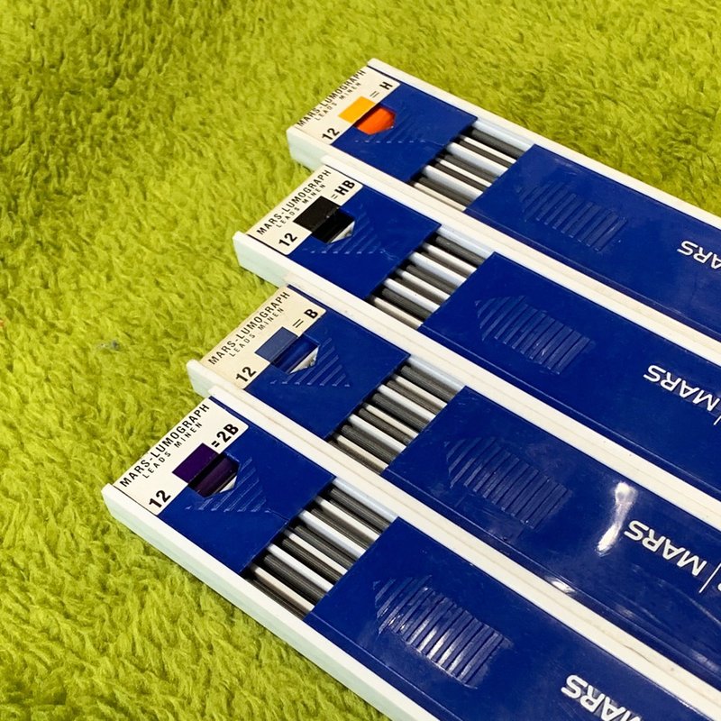 德國 施德羅工程筆筆芯 I  頂級石磨 H HB B 2B 一盒12入 - 鉛筆/自動鉛筆 - 其他材質 黑色