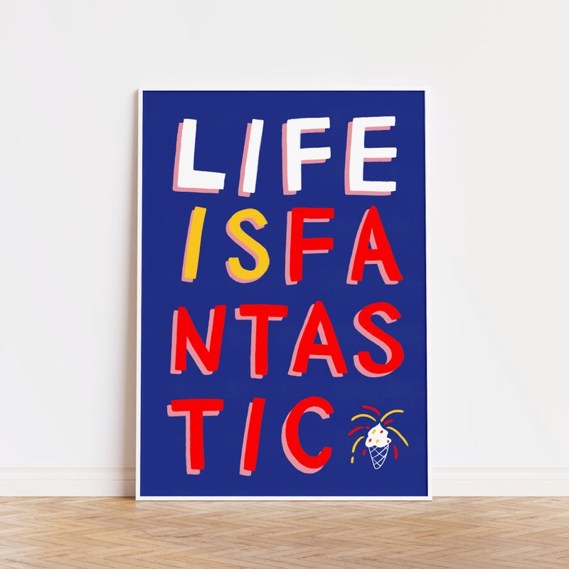 Art print/ Life / Illustration poster A3,A2 - 海報/掛畫/掛布 - 紙 藍色