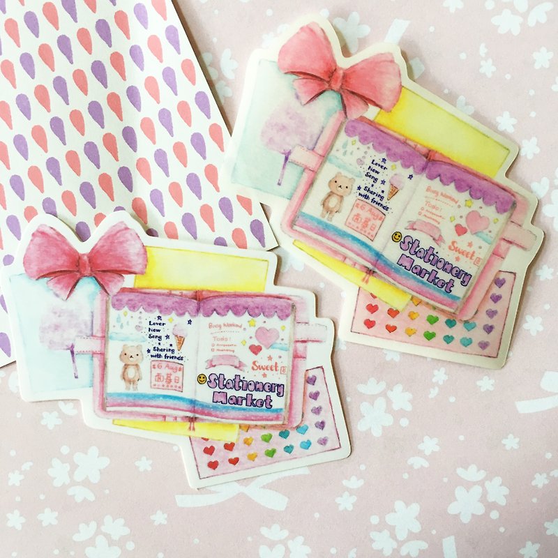 Sticker / Candy Style Diary / Stationary Talk - Stickers - Paper 