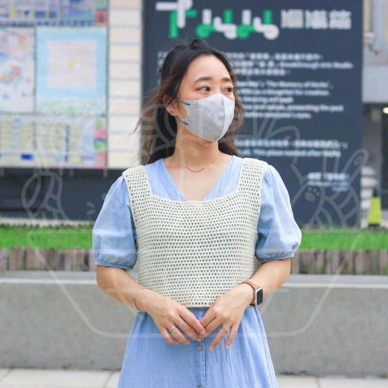 【影片教學+材料包】百搭背心(四股棉版) - 編織/刺繡/羊毛氈/縫紉 - 棉．麻 多色