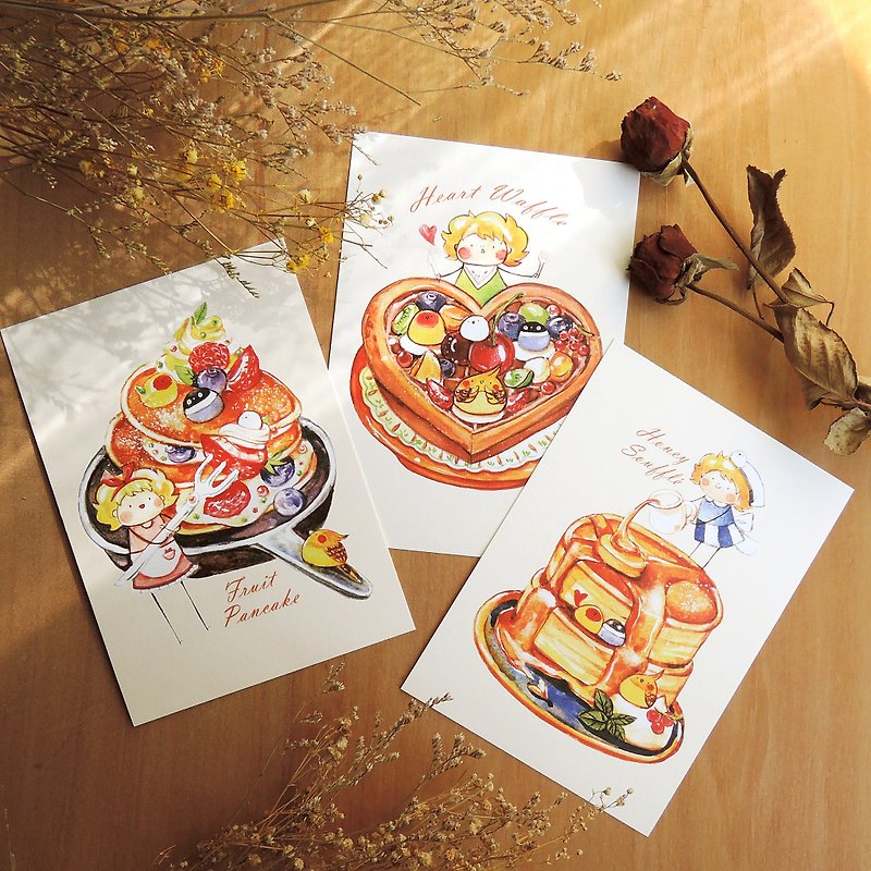 Muffin Series Postcard Set - Cards & Postcards - Paper Orange