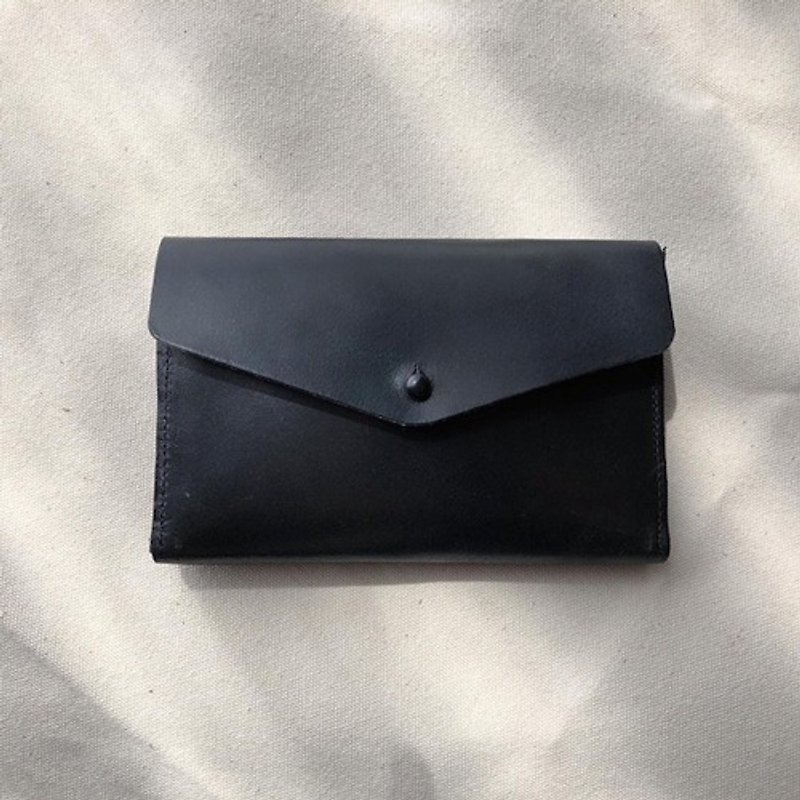 Leather mini wallet that makes it easy to find coins Italian leather Medium Basic Wallet - กระเป๋าสตางค์ - หนังแท้ 