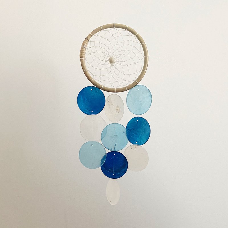 DIY-KIT| Ricotta Cheese(S)-Blue, Navy-Circle | Shell Wind Chime Mobil |#0-583 - 其他 - 貝殼 藍色