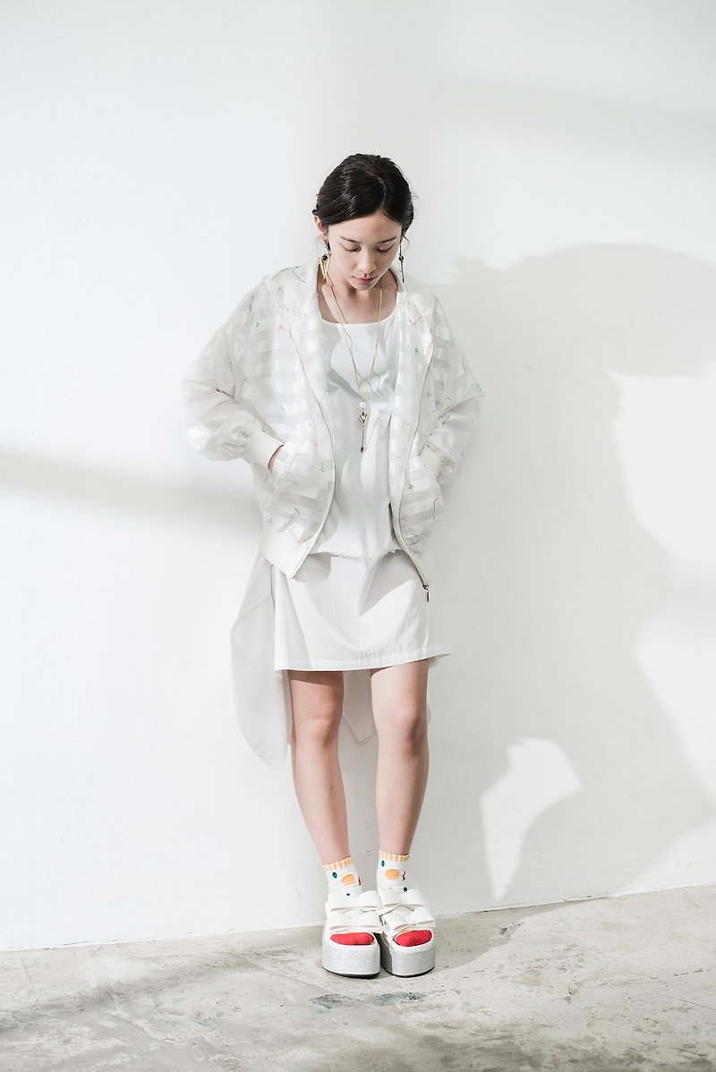 JUBY CHIU / Building under me vest dress - One Piece Dresses - Other Materials White