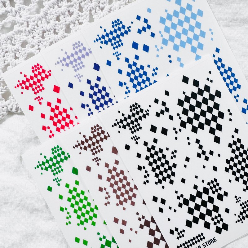 Rhombus Pet Stickers - 貼紙 - 其他材質 