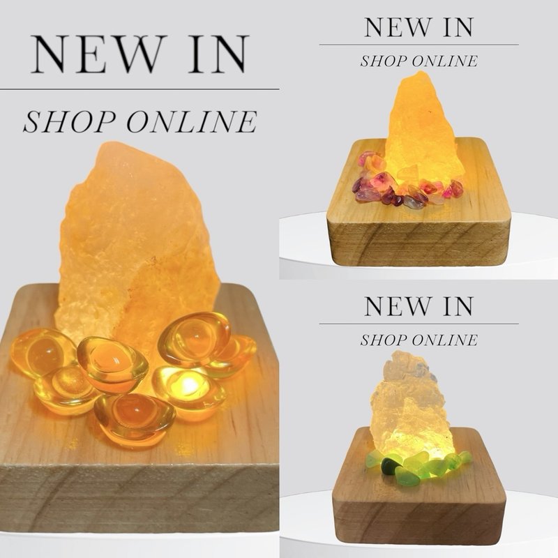 Salt Lamp Spirit - Mini Salt Lamp, Healing Ornament, Office Night Light, Gift, - ของวางตกแต่ง - คริสตัล ขาว