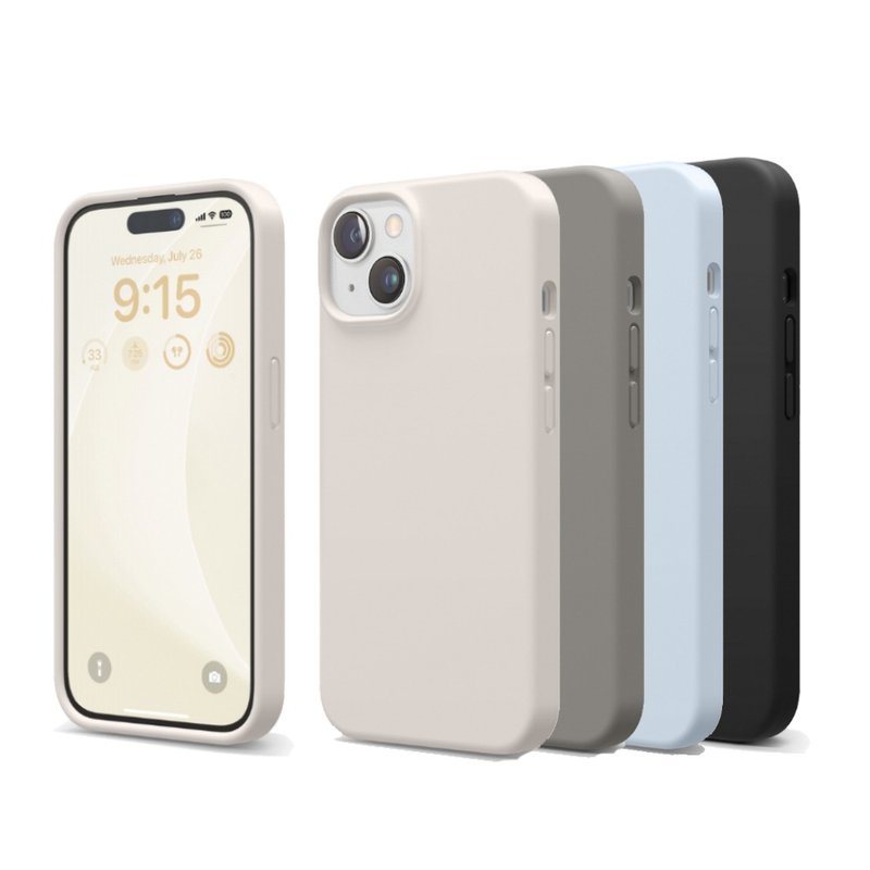 iPhone 15 Plus 6.7吋不沾紋液態矽膠手機殼 - 手機殼/手機套 - 矽膠 多色