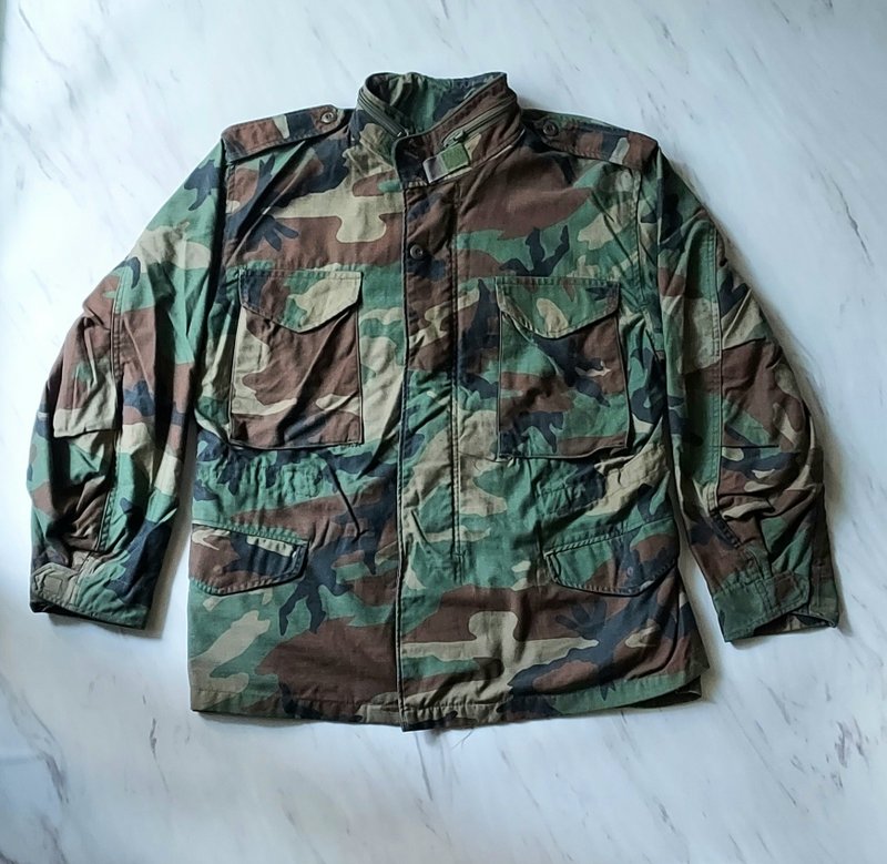 US military public issue M65 PARKA • Jungle camouflage field thick jacket A style is handsome and stylish - เสื้อโค้ทผู้ชาย - ผ้าฝ้าย/ผ้าลินิน 