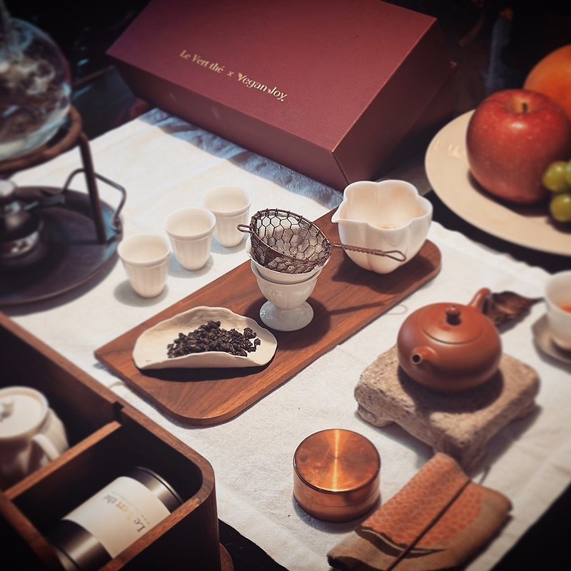 Vegan Joy x Lu Ming Tang joint gift box - Tea - Fresh Ingredients White