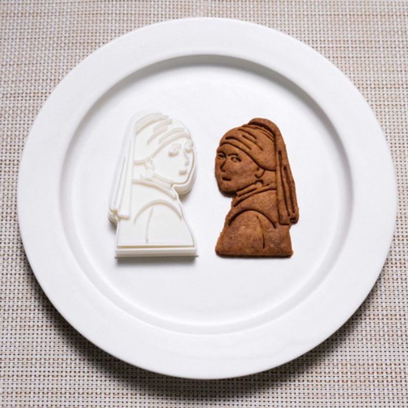Girl with a pearl earring (cookie cutter/cookie cutter) - เครื่องครัว - ไม้ 
