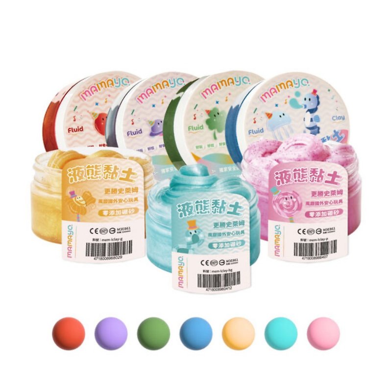 mamayo liquid clay discount set (7 colors in total) - ของเล่นเด็ก - วัสดุอื่นๆ 