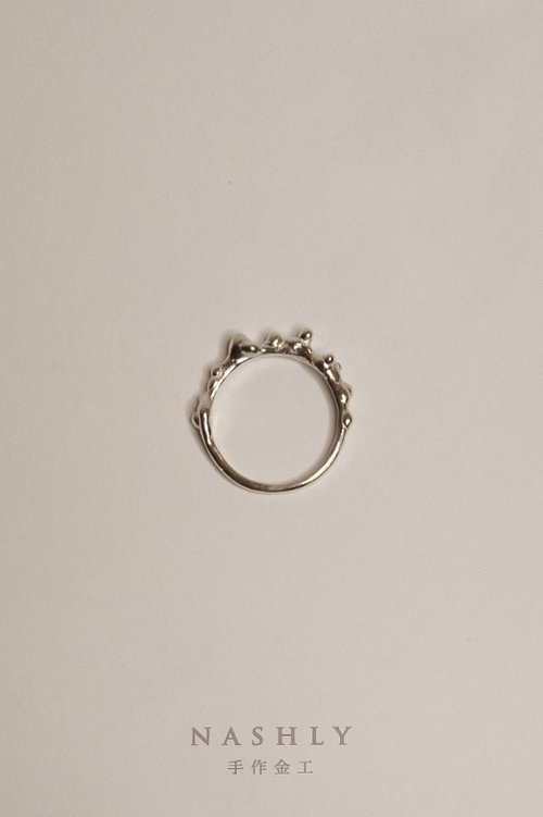 NASHLY手作金工 泡泡戒 Bubble ring│ 純銀細戒指