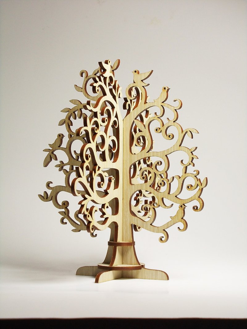 Christmas gift (jewelry rack ~ tree) - Champagne silver - Other - Wood Khaki
