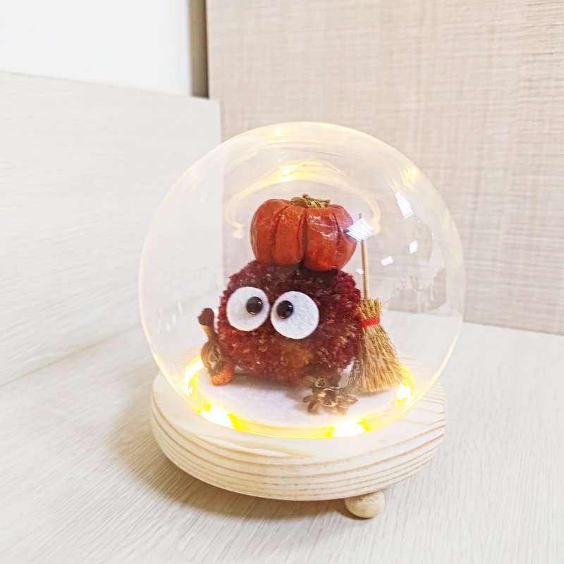 Dadada Elf Night Light/Glass Flower Cup-Halloween-Pumpkin - Lighting - Wool Red