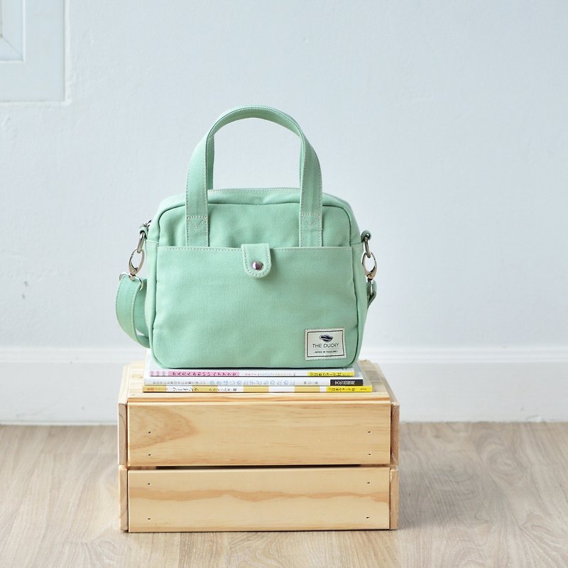 Mini bag - Green mint - Messenger Bags & Sling Bags - Cotton & Hemp Green