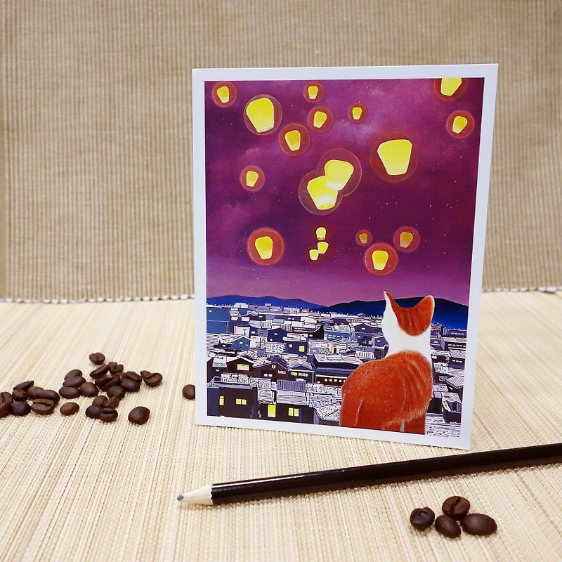 【台湾アーティスト・リン・ゾンファン】ポストカード・ブレッシング - カード・はがき - 紙 
