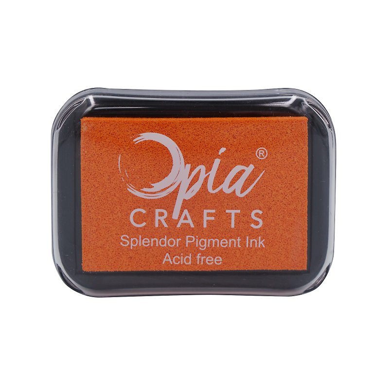 OPIA速乾性油性スタンプパッド。明るいオレンジ色 - はんこ・スタンプ台 - 塗料 オレンジ