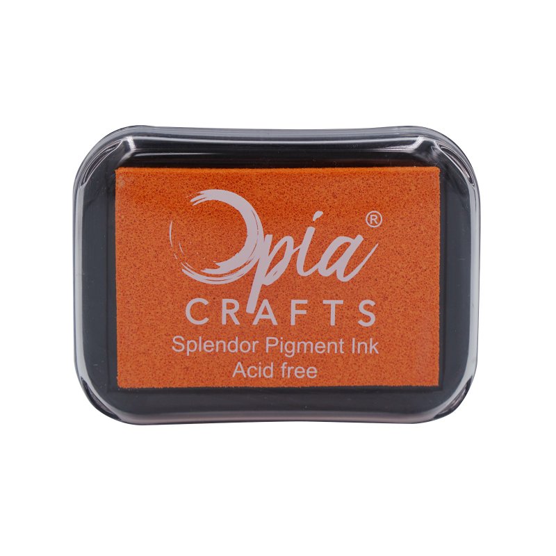 OPIA quick-drying oil-based stamp pad. Bright orange - ตราปั๊ม/สแตมป์/หมึก - สี สีส้ม