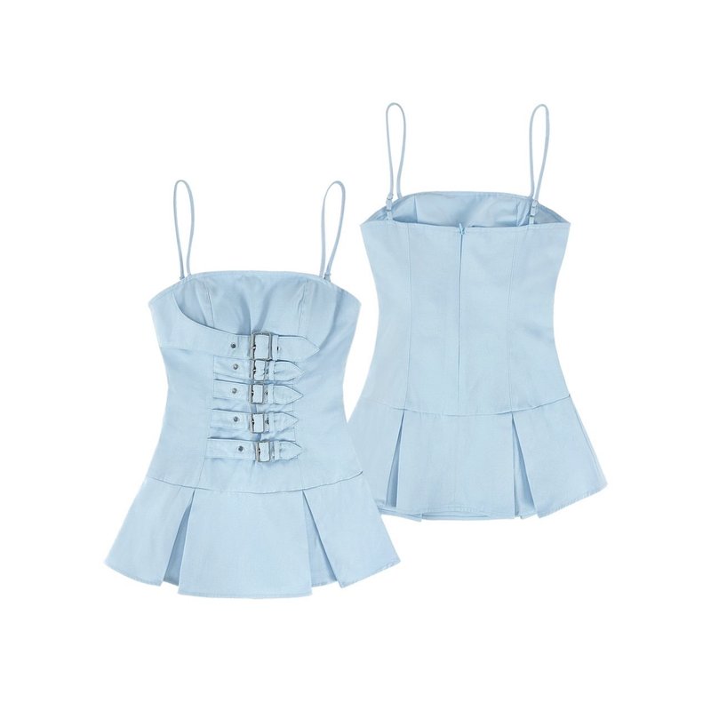 DADDY | Hera Denim Dress - 洋裝/連身裙 - 其他材質 