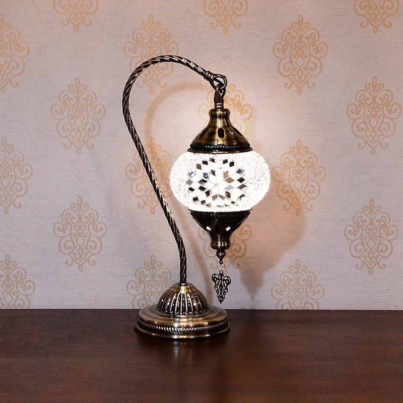 【DREAM LIGHTS】トルコ風モザイクコラージュテーブルランプ厚いガラスモザイクテーブルランプDIY - 照明・ランプ - ステンドグラス 多色
