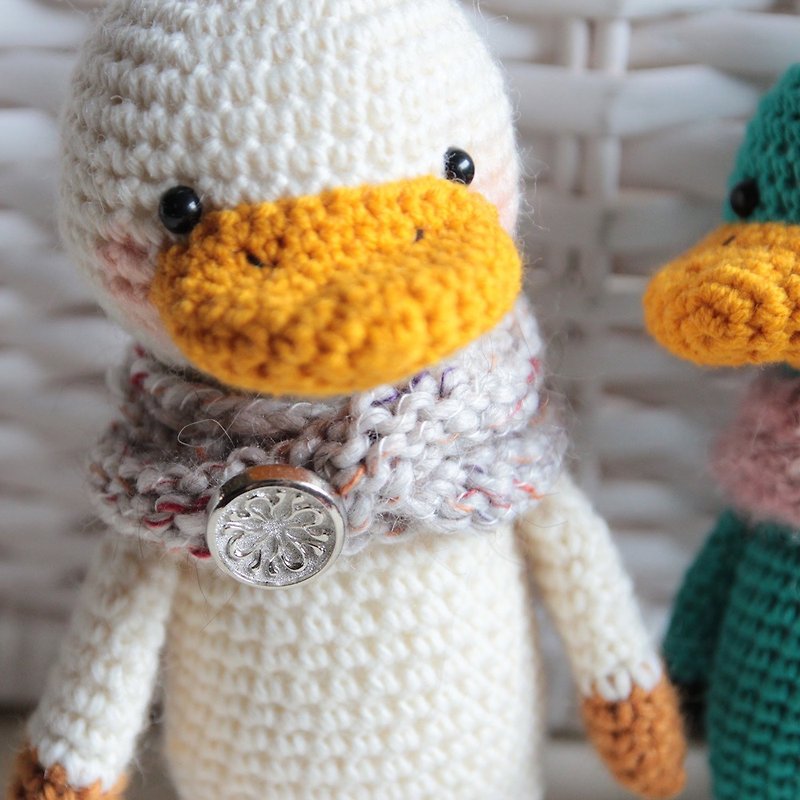 Amigurumi crochet doll: white duck - Kids' Toys - Polyester White