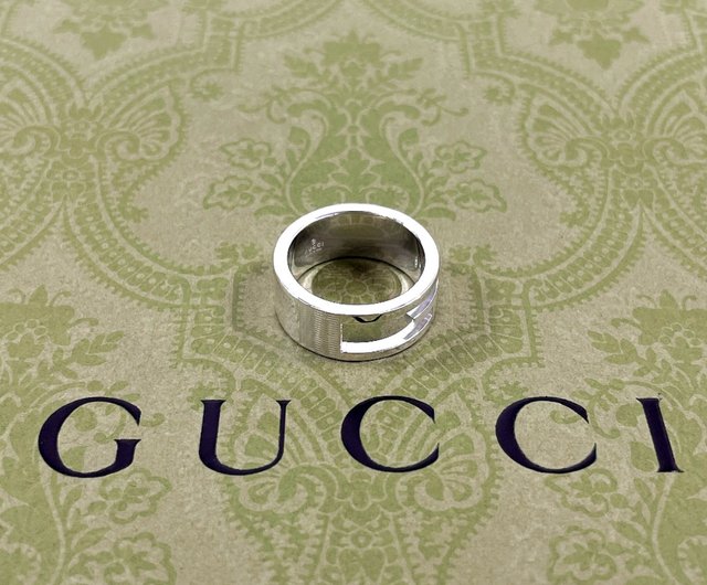 GUCCI グッチ ブランデッド リング 11号 指輪 ブランド シルバー