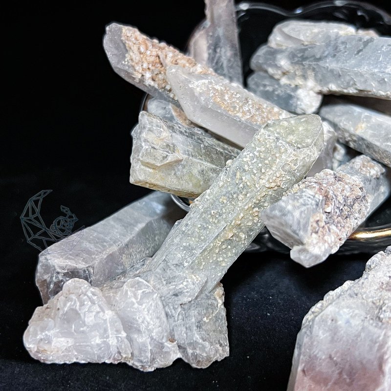 蒙古水晶 (大) 戰士水晶  銀河色 古老水晶 涅槃 冥想  100g - 其他 - 水晶 銀色